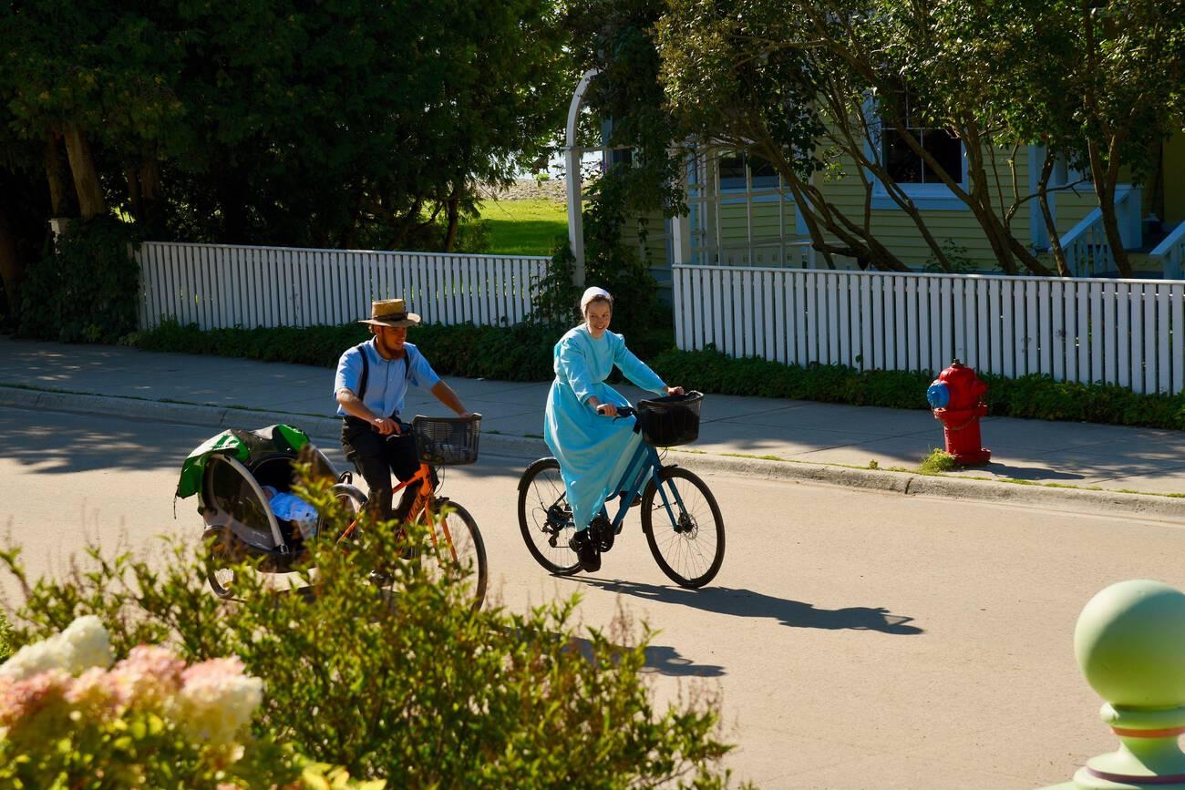 can amish ride bikes