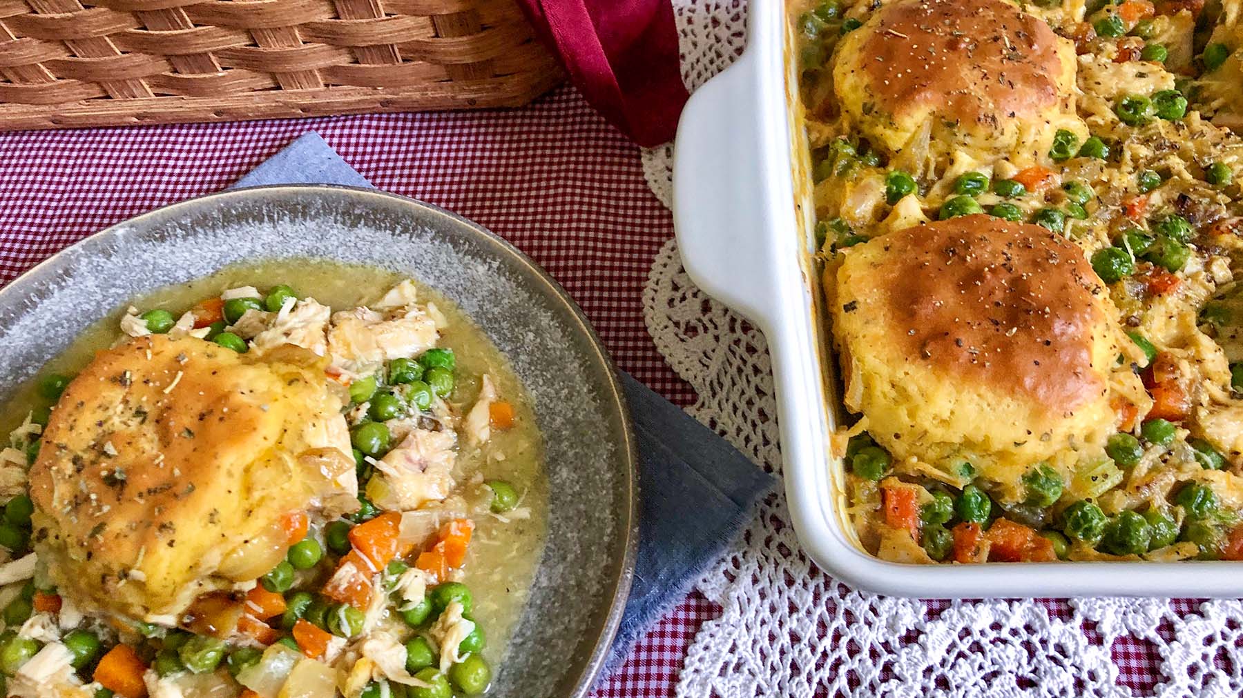 Amish Chicken and Dumpling Casserole Amish Baskets
