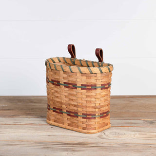 10 1/2" x 5 1/2" x 9 1/4" Tall Amish Handmade Foraging Basket