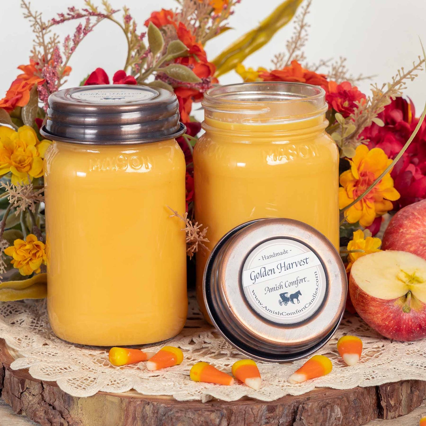 Amish Golden Harvest | 16 oz Natural Soy Farmhouse Candle