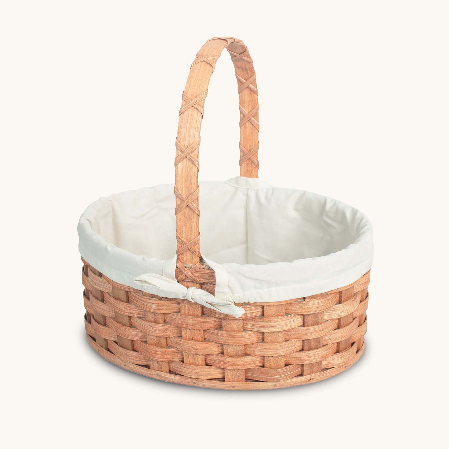 Amish Hand Sewn Liner for Medium Oval Wicker Easter Basket