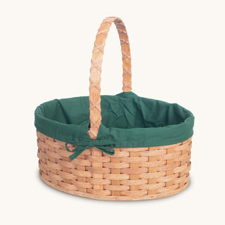 Amish Hand Sewn Liner for Large Oval Wicker Easter Basket