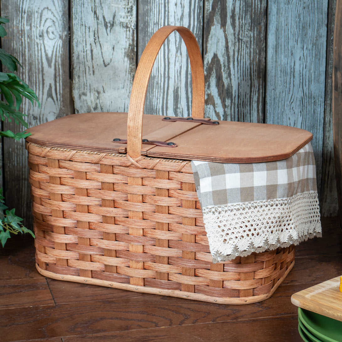 Large Vintage Picnic Basket