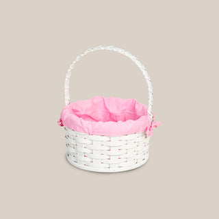 Amish Hand Sewn Liner for Small Round White Easter Basket