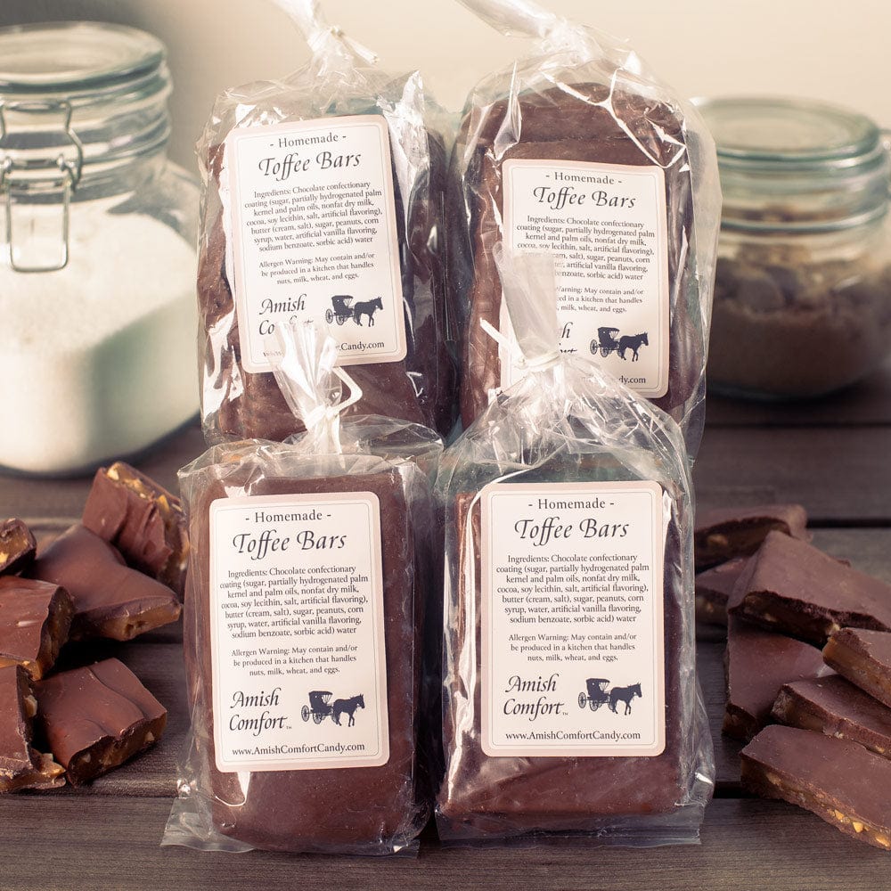 Homemade Chocolate Toffee Bars | 12 oz Each Bag 4 Bags
