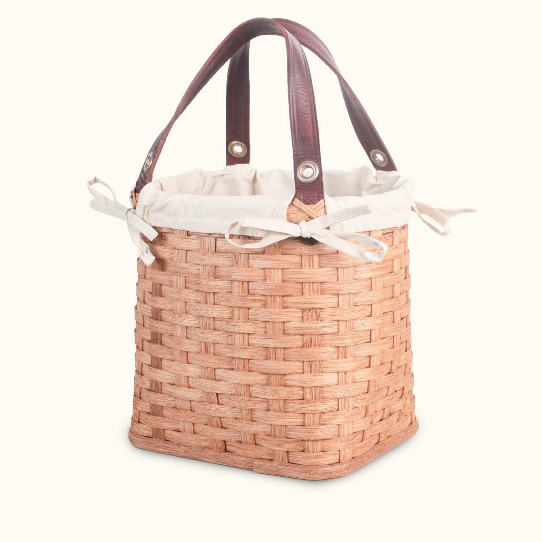 Hand Sewn Liner for Crochet & Knitting Tote Cream