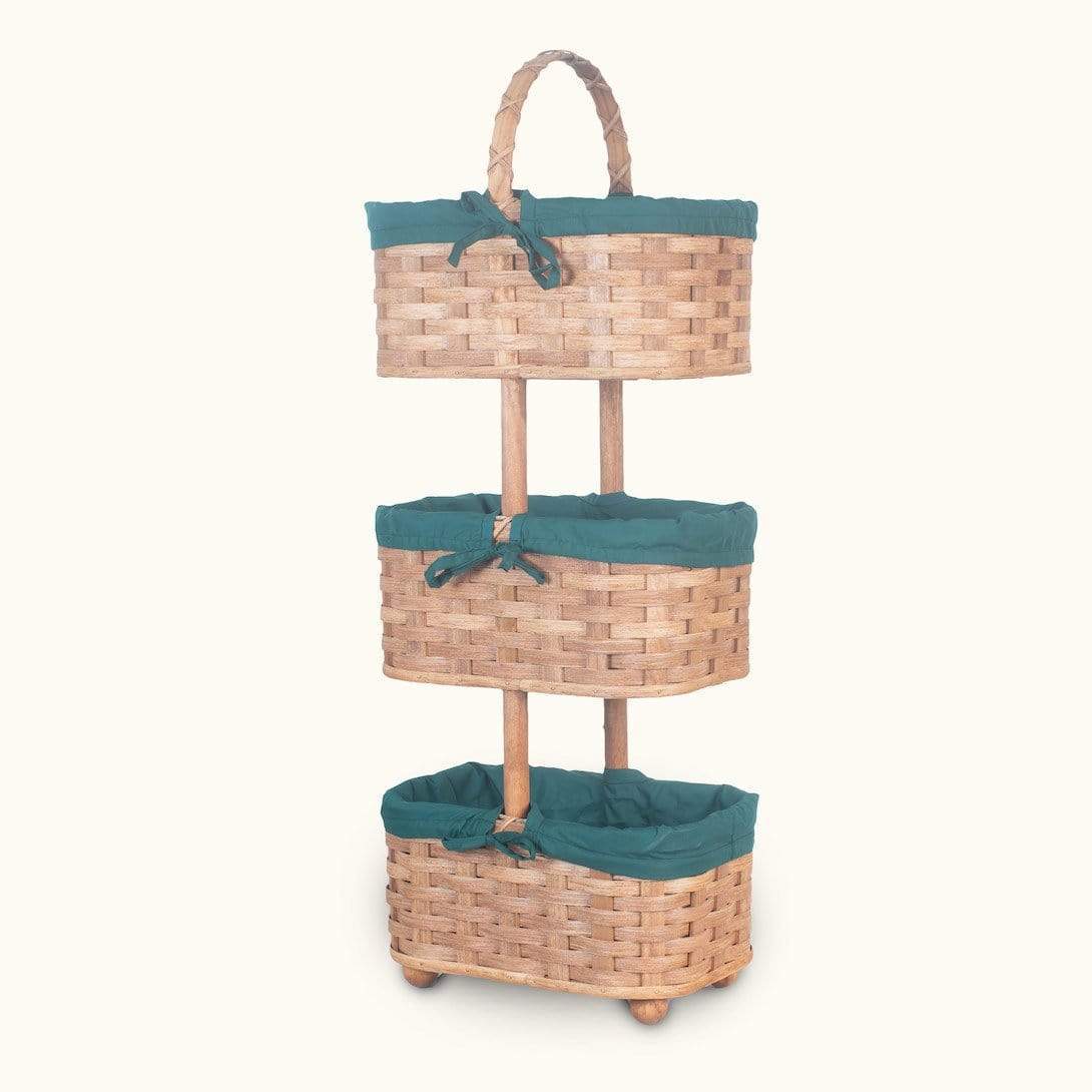 Optional Liner Set for 3-Tier Organizer Baskets Green