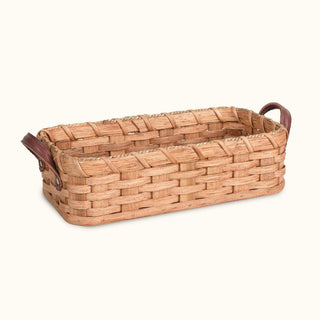 Amish Made Handwoven Bread Basket Plain