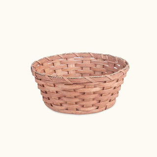 Church Offering Plate | Amish Woven Wood Deep Collection Basket Plain
