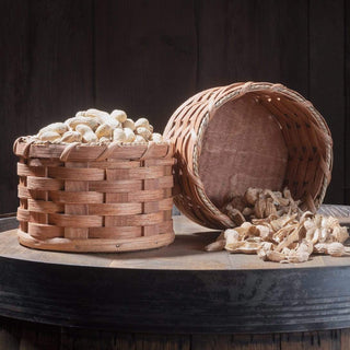 Peanut Basket | Amish Wicker Double Sided Peanut Basket Plain