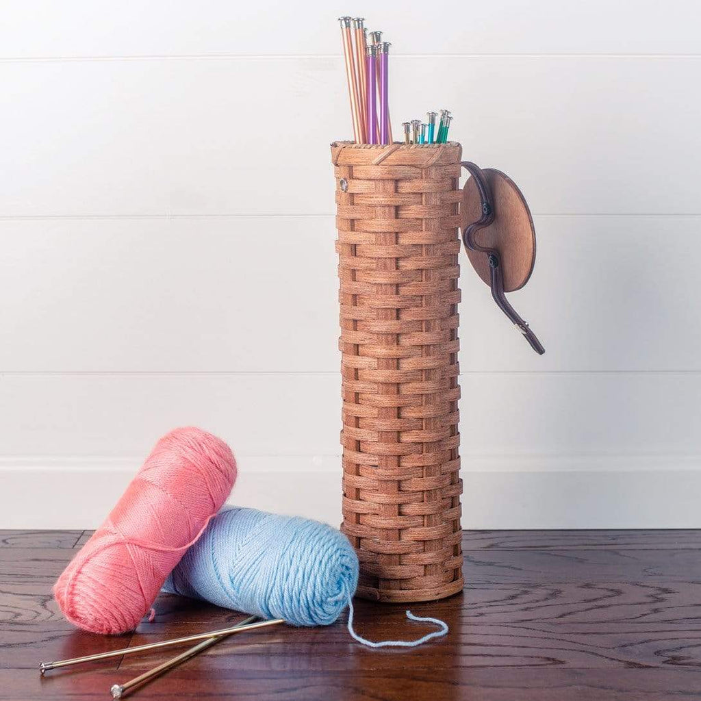 Knitting Needle Storage  Amish Needle & Crochet Hook Organizer Case –  Amish Baskets