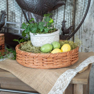Amish Made 10 Inch Tabletop Lazy Susan Basket Plain