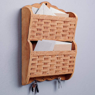 Hanging Mail Organizer | Wall Mounted Key Holder & Mail Sorter