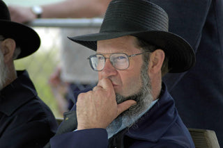 why don't the amish grow mustaches