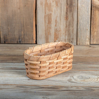 SALE! 10" x 5.5" x 4.5" Tall Amish Handmade Oval Basket