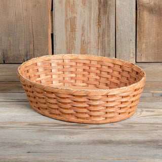 SALE! 16 1/2" x 13" x 5" Tall Amish Handmade Oval Shaped Basket