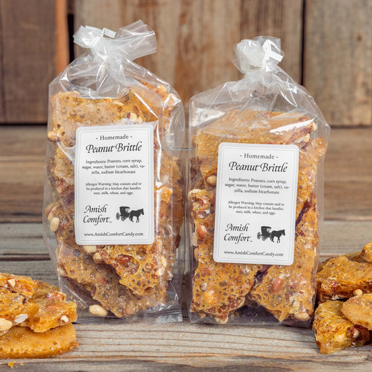 Homemade Peanut Brittle | 12 oz Each Bag