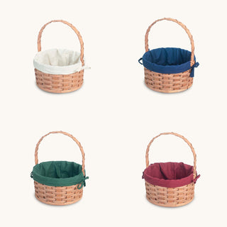 Amish Hand Sewn Liner for Small Round Easter Basket