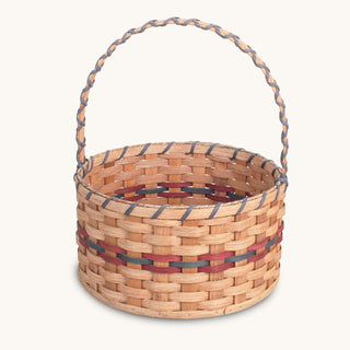 Large Round Easter Basket | Naturnal Heirloom Amish Woven Wicker