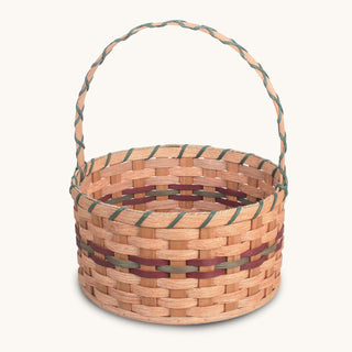 Large Round Easter Basket | Naturnal Heirloom Amish Woven Wicker