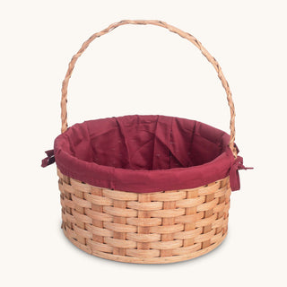 Amish Hand Sewn Liner for Large Round Easter Basket