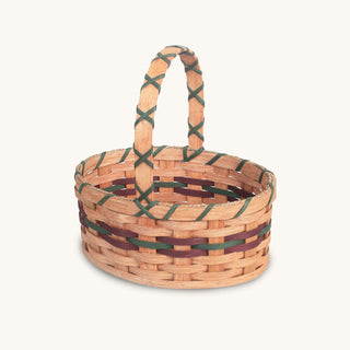 Small Oval Easter Basket | Natural Rustic Amish Woven Wicker