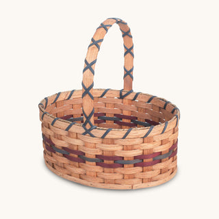 Medium Oval Easter Basket | Natural Decorative Amish Woven Wicker