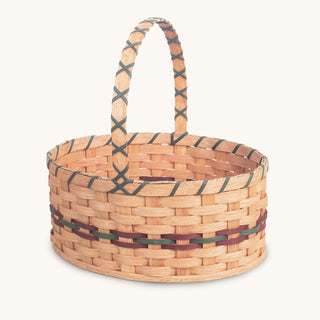 Large Oval Easter Basket | Natural Oversized Amish Woven Wicker