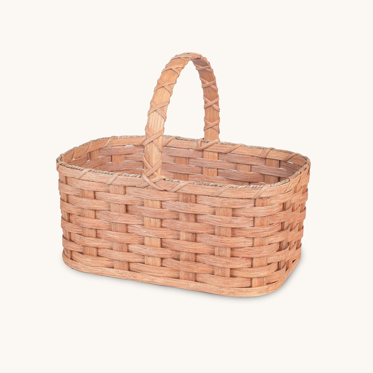 Medium Wicker Garden Basket | Amish Woven Farmers Market Basket