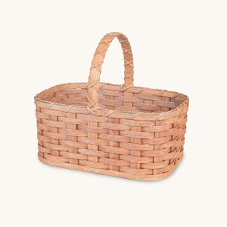 Medium Wicker Garden Basket | Amish Woven Farmers Market Basket