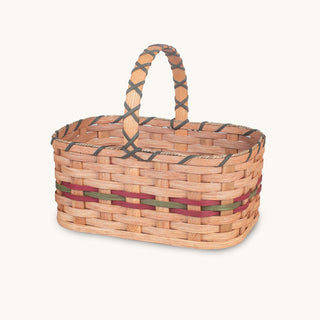 Medium Wicker Garden Basket | Amish Woven Farmers Market Basket