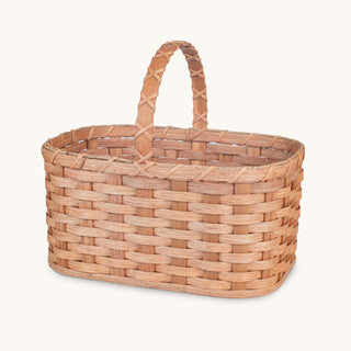 Large Wicker Garden Basket | Amish Woven Farmers Market Basket