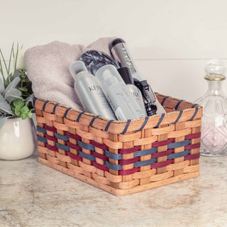 Small Organizer Basket | Amish Woven Wicker Decorative Storage