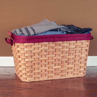 Grandma's Sewing Box  Vintage Woven Wood Old-Style Sewing Basket — Amish  Baskets