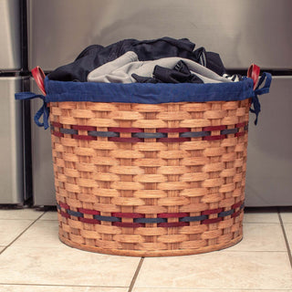 Extra Large Round Basket | Amish Woven Wicker Laundry Basket