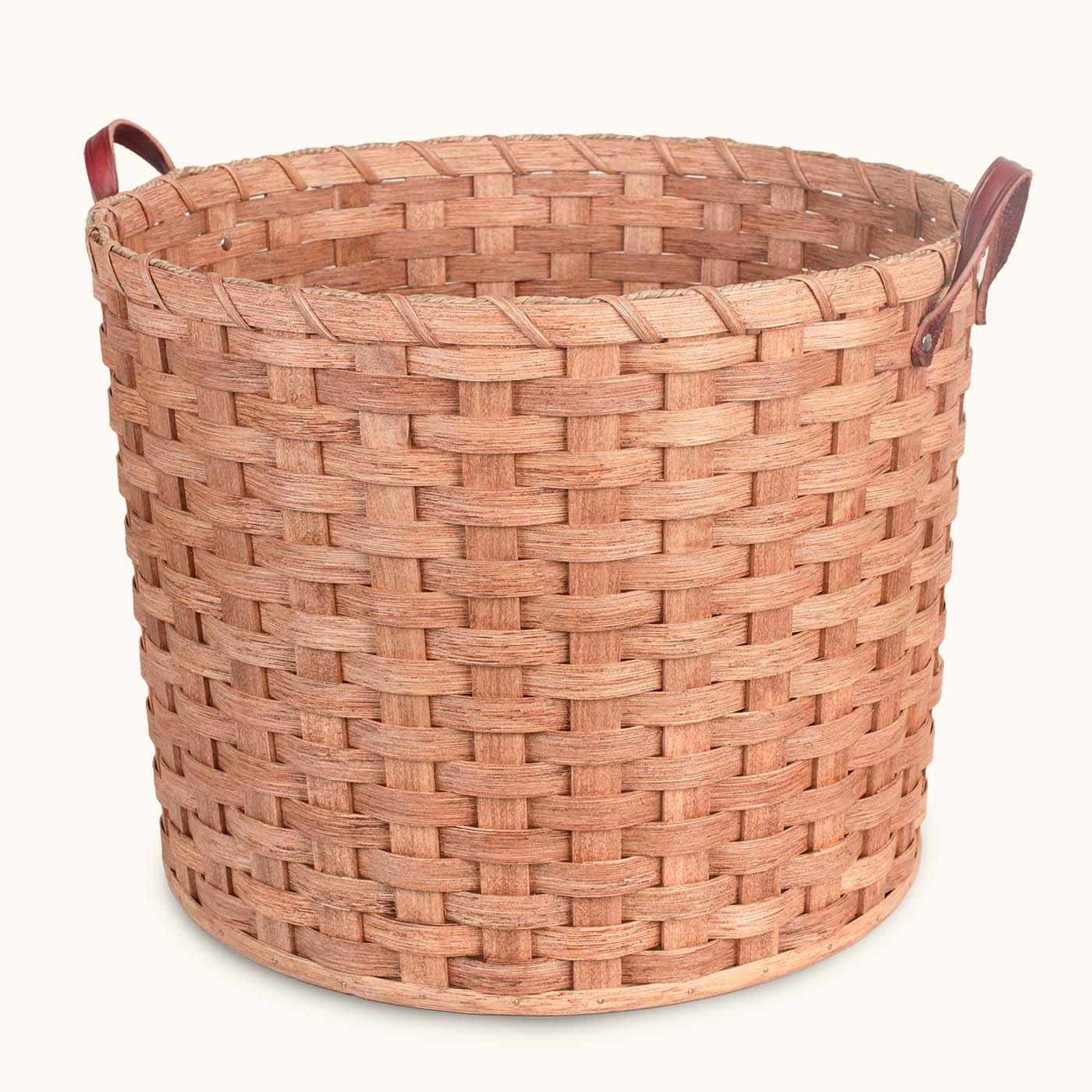 Extra Large Round Basket Amish Woven Wicker Laundry Basket — Amish