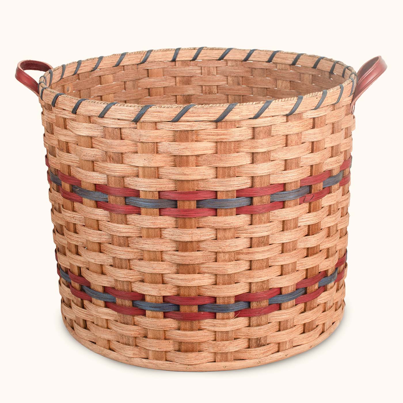 Extra Large Round Basket Amish Woven Wicker Laundry Basket — Amish