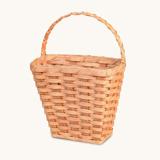 Front Door Hanging Basket | Flat Back Amish Wicker Wall Basket