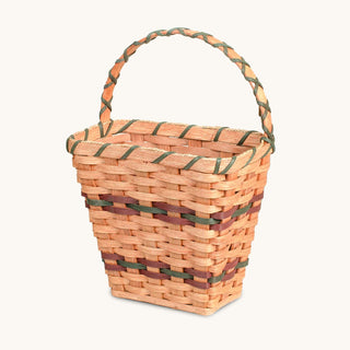 Front Door Hanging Basket | Flat Back Amish Wicker Wall Basket