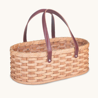 Garden Harvest Caddy | Amish Wicker Farmer’s Produce Basket