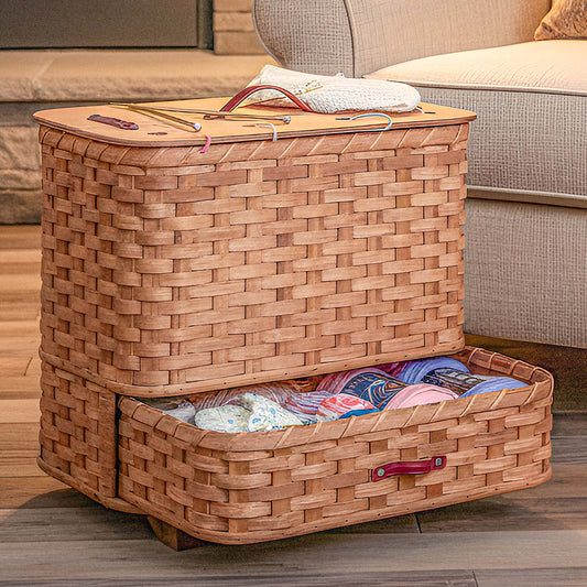 The Yarn Barn | Extra-Large Amish Knitting & Crochet Organizer