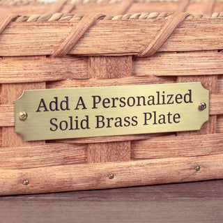 Solid Brass Personalized Engraved Plate