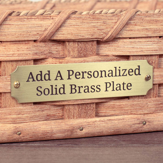 Solid Brass Personalized Engraved Plate