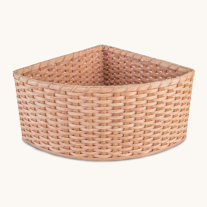 Wicker Corner Baskets  Custom Size Woven Corner Storage Baskets