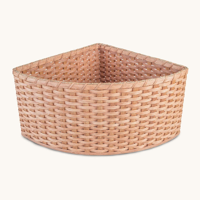 Wicker Corner Baskets | Custom Size Woven Corner Storage Baskets