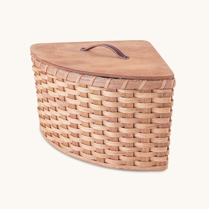 Wicker Corner Baskets | Custom Size Woven Corner Storage Baskets