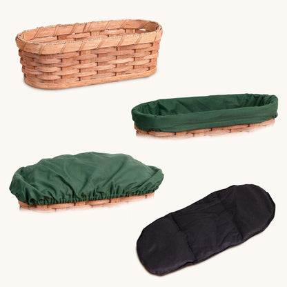 Medium Warmer Basket Set 4-Piece | Microwave-Ready Bundle