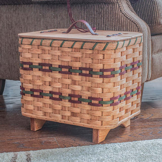 Knitting Basket  Amish Wicker Yarn Storage & Organizer – Amish Baskets