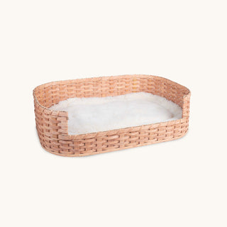 Medium Wicker Dog Bed | Amish Woven Pet Bed Basket