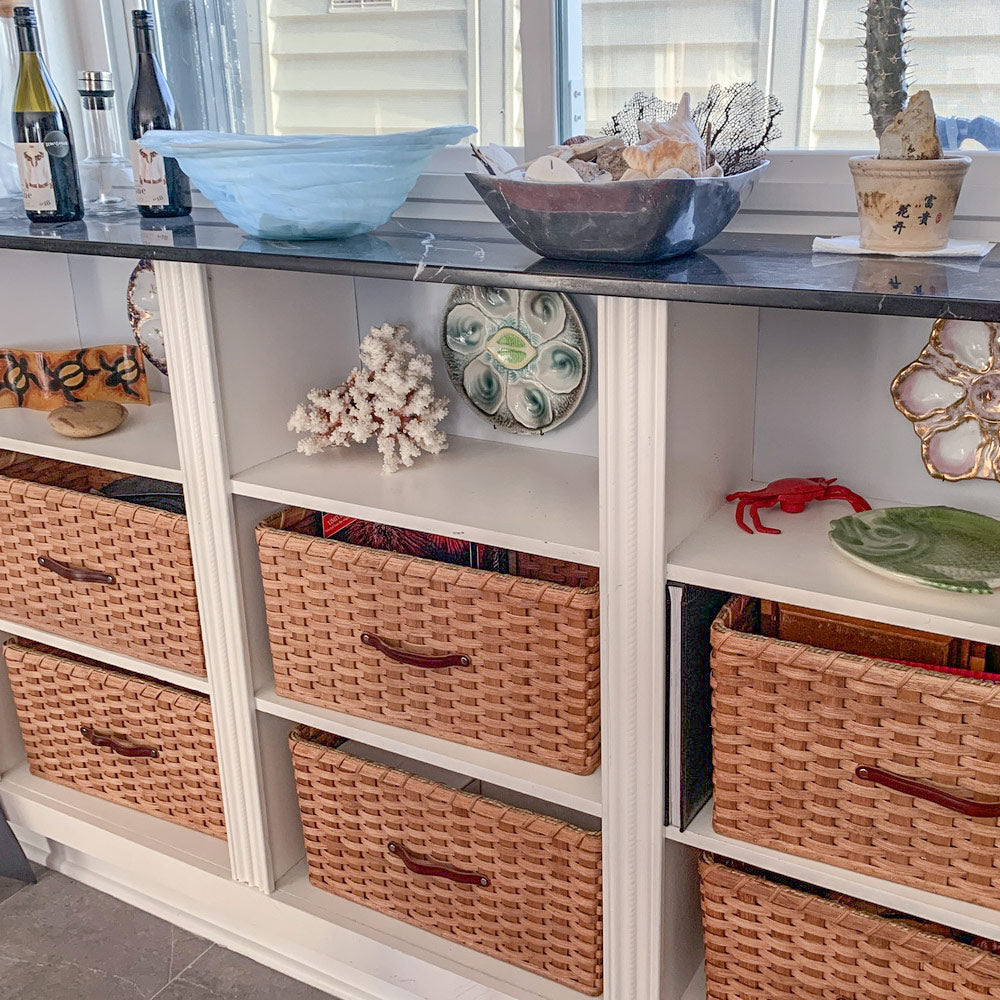 Storage Baskets for Shelves & More  Custom Designed Wicker Baskets — Amish  Baskets